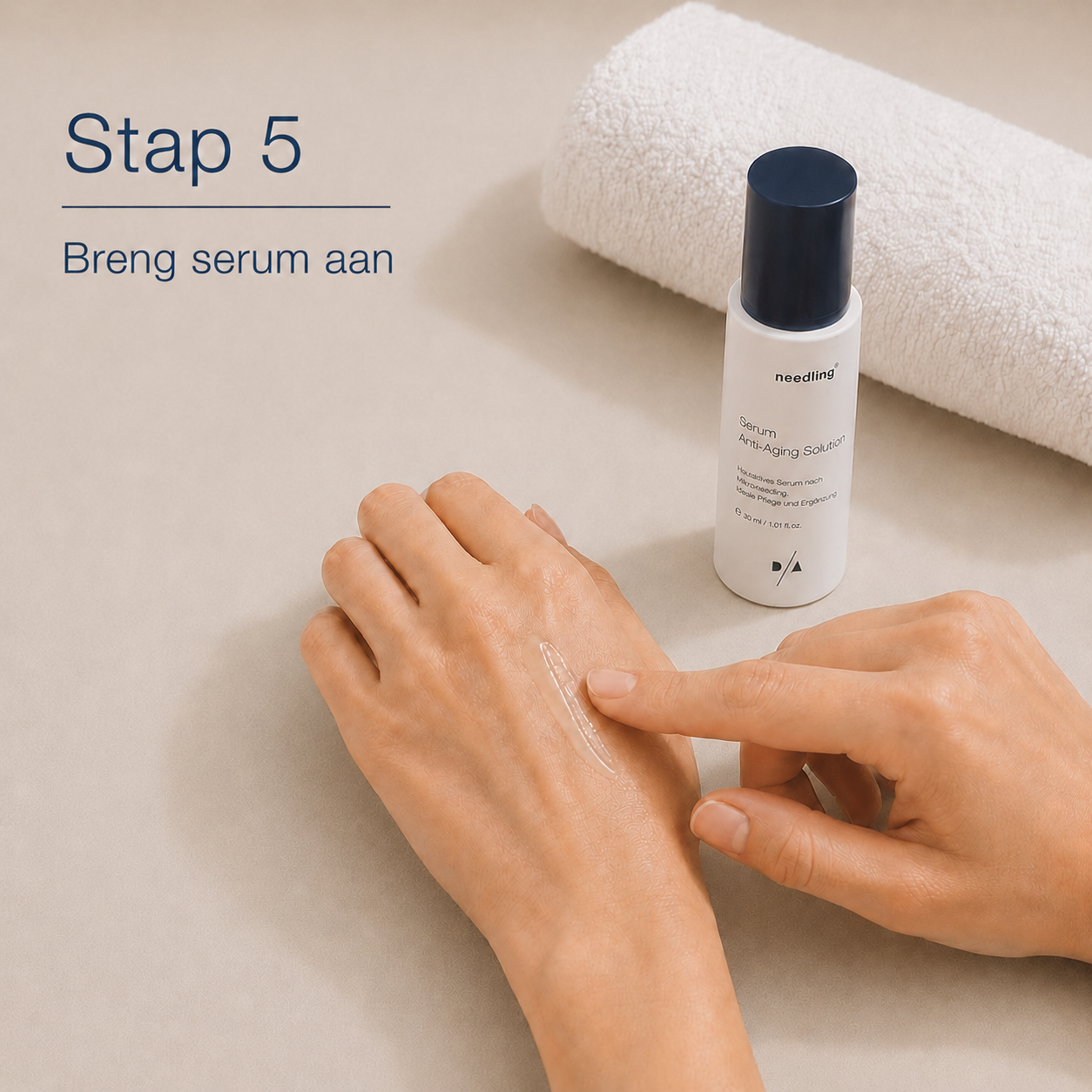 Apply aftercare serum